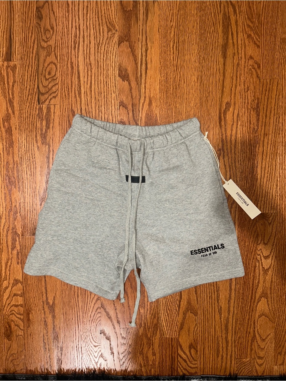 Essentials Men's Light Grey Fleece Athletic Shorts